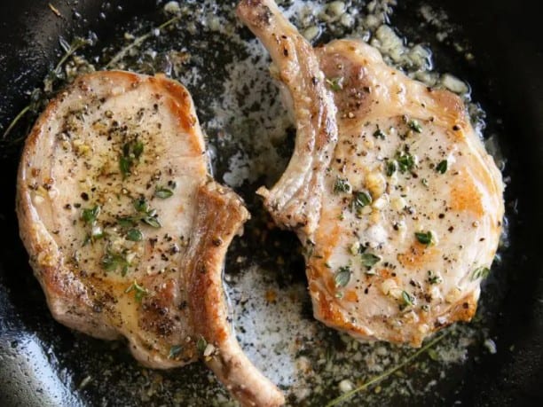 garlic butter pork chops air fryer