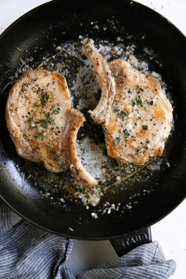 garlic butter pork chops air fryer